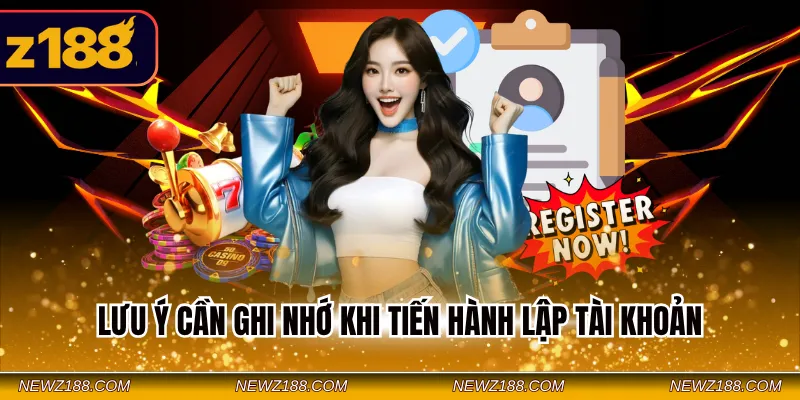 Đăng Ký Z188 - Hướng Dẫn Thao Tác Lập Tài Khoản Nhận Ngay 88k 3 Lưu ý cần ghi nhớ khi tiến hành lập tài khoản